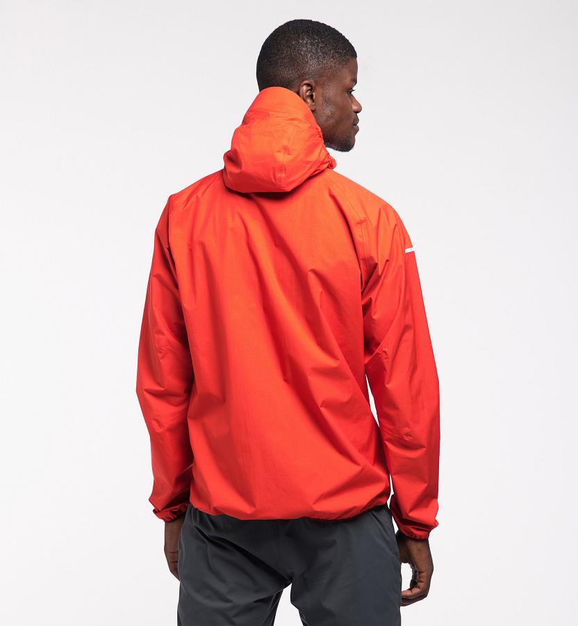 Haglöfs Mens L.I.M Proof Waterproof Jacket Red New Zealand 02315XNSA